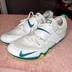Size 10 Nike Pole Vault Elite White Bright Spruce FZ9649 100 Brand New